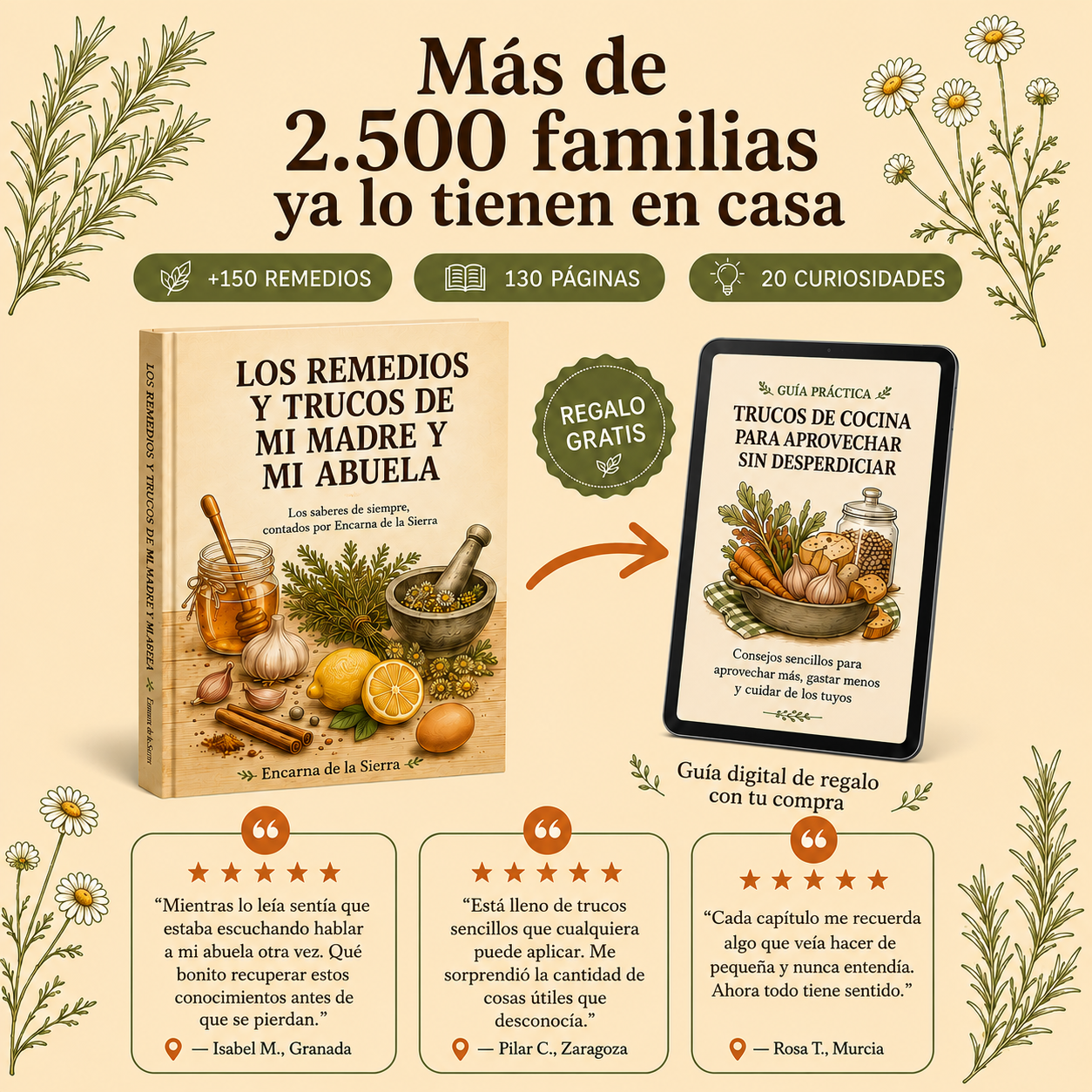 "Libro 150 Remedios y Trucos del Campo de Encarna"